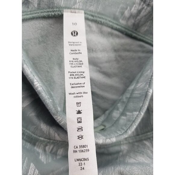 Lululemon Swift Speed High-Rise Crop 21 Size 10 - Picture 3 of 8